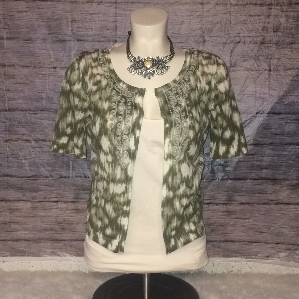 Chico’s Short Sleeve Cardigan